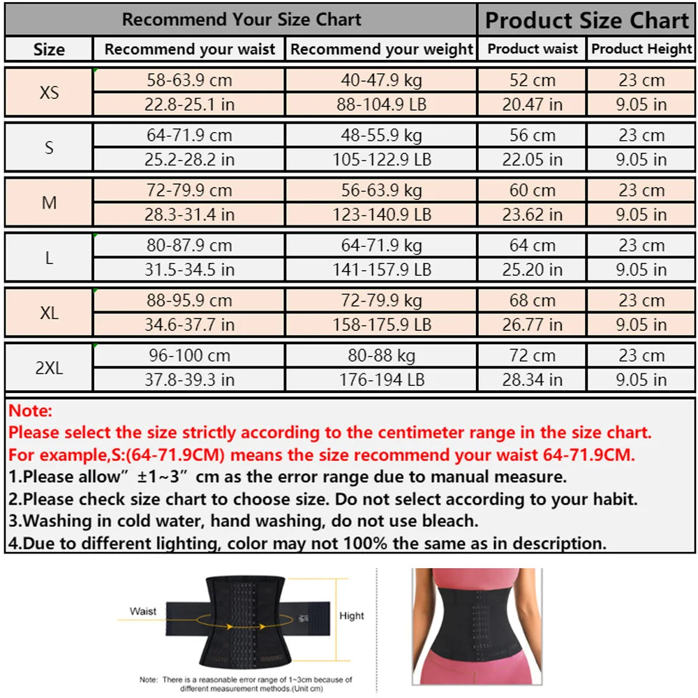 Waist Trainer Body Shaper Tummy Control Slimming Flat Belly Reductive Shapewear Women Corset Belts