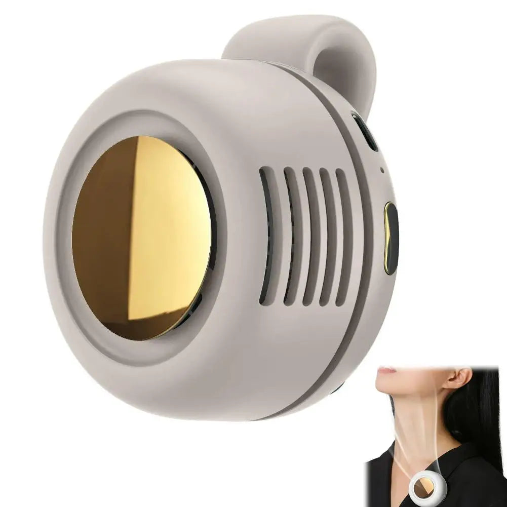 Mini Clip Fan Hanging Waist Neck Whirlwind Fan Electric Air Conditioning Fan USB Fan for Outdoor Camping Fishing Accessories