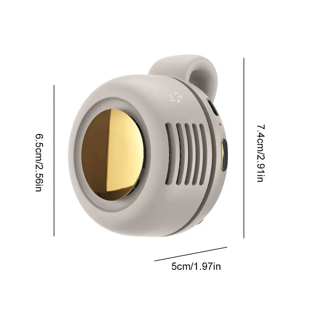 Mini Clip Fan Hanging Waist Neck Whirlwind Fan Electric Air Conditioning Fan USB Fan for Outdoor Camping Fishing Accessories