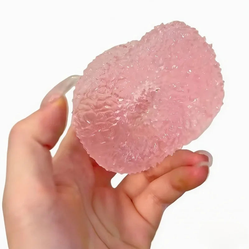 Squishy Ice Ball Ugoodz Toy Super Soft Pink Mochi Slow-rebound Squeeze Toy Anti-Stress Toy for Adults Hand Exercise