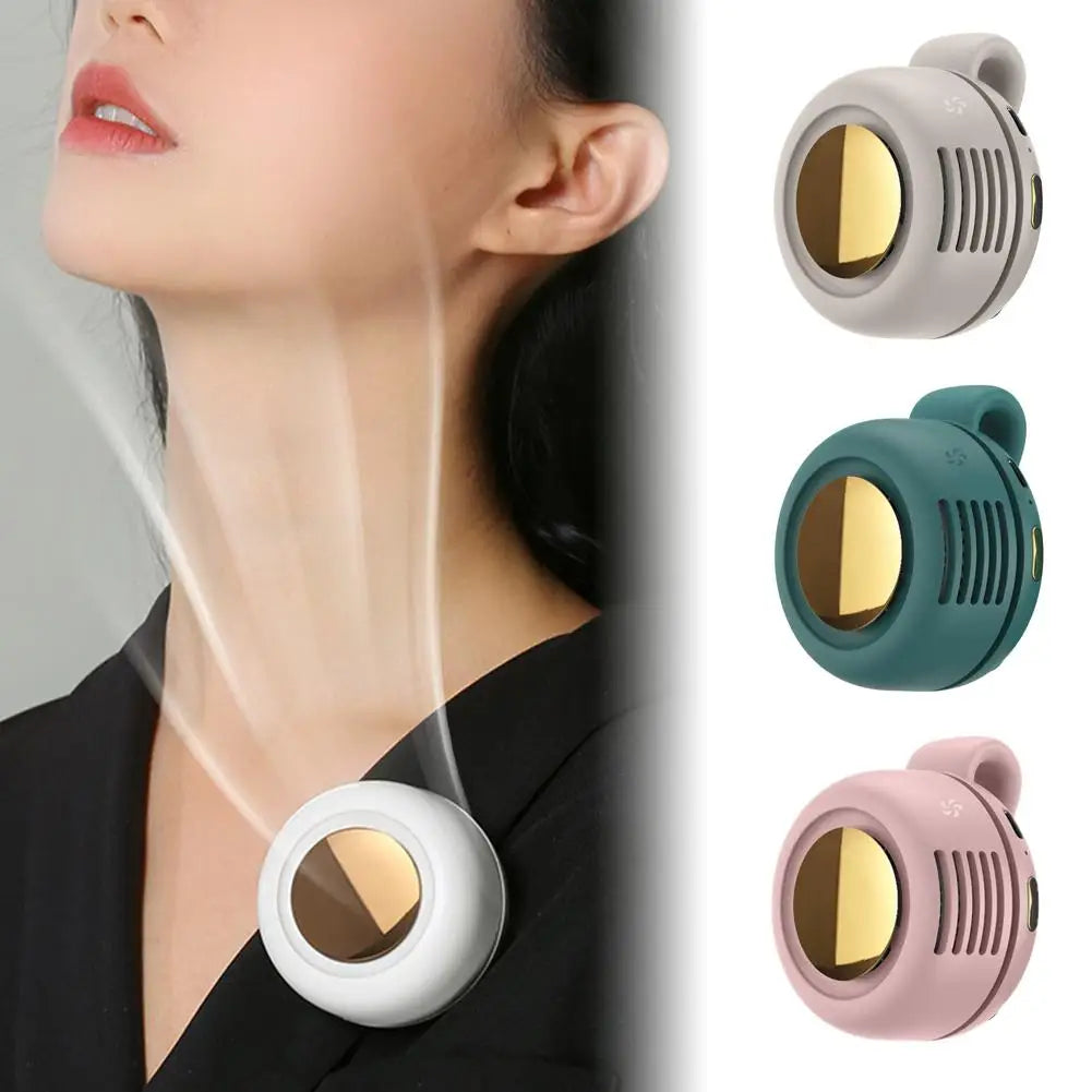 Mini Clip Fan Hanging Waist Neck Whirlwind Fan Electric Air Conditioning Fan USB Fan for Outdoor Camping Fishing Accessories