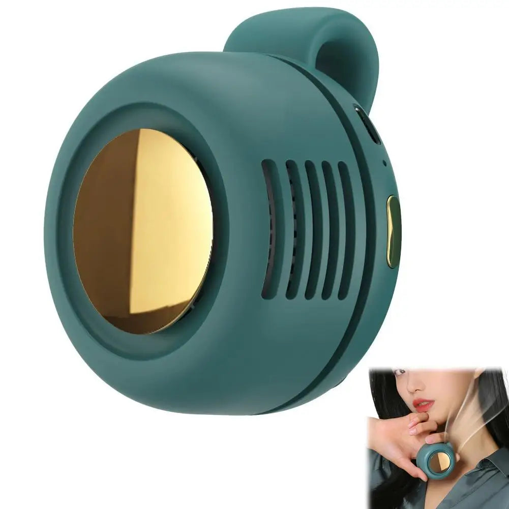 Mini Clip Fan Hanging Waist Neck Whirlwind Fan Electric Air Conditioning Fan USB Fan for Outdoor Camping Fishing Accessories