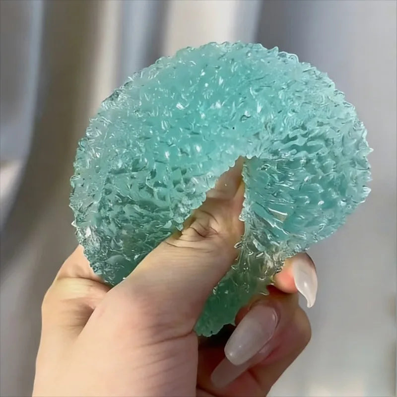 Squishy Ice Ball Ugoodz Toy Super Soft Pink Mochi Slow-rebound Squeeze Toy Anti-Stress Toy for Adults Hand Exercise
