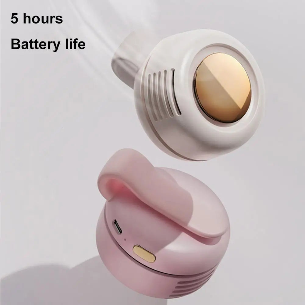 Mini Clip Fan Hanging Waist Neck Whirlwind Fan Electric Air Conditioning Fan USB Fan for Outdoor Camping Fishing Accessories