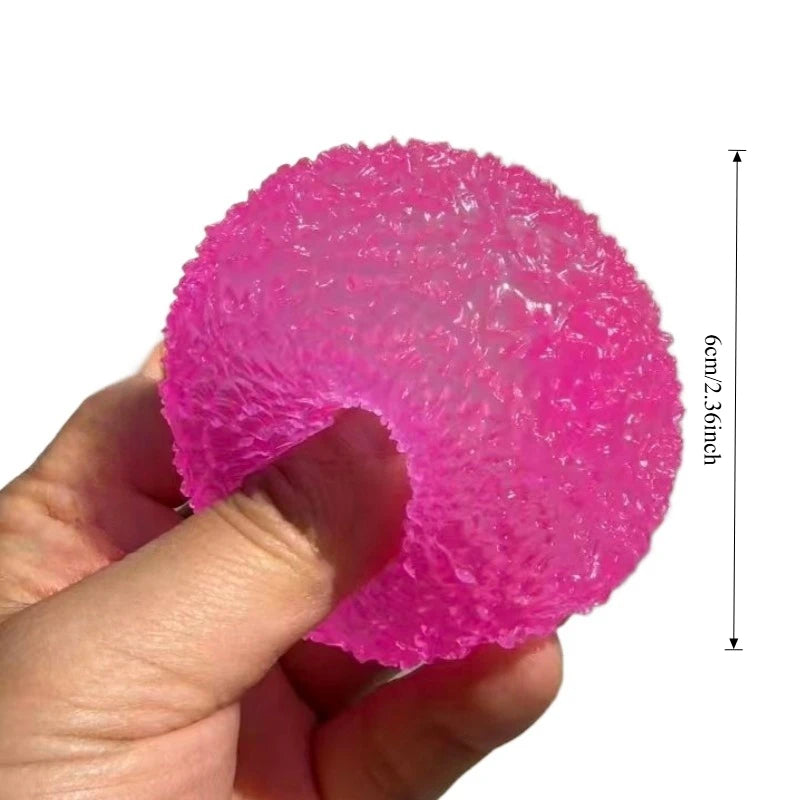 Squishy Ice Ball Ugoodz Toy Super Soft Pink Mochi Slow-rebound Squeeze Toy Anti-Stress Toy for Adults Hand Exercise